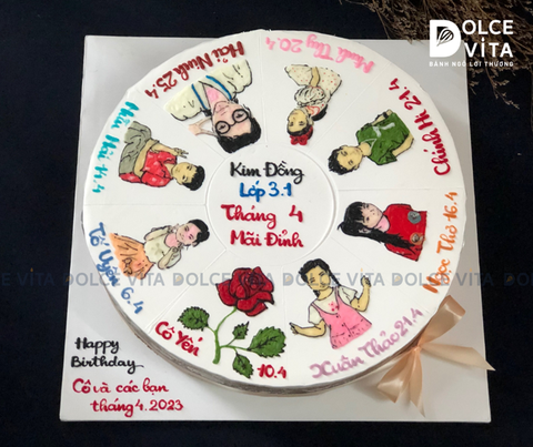 [769] (500) Bánh vẽ thầy cô giáo trong lớp- dành cho tập thể