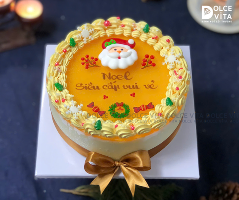N002 Passion Fruit Mousse (Christmas cake - Bánh giáng sinh/ Noel)