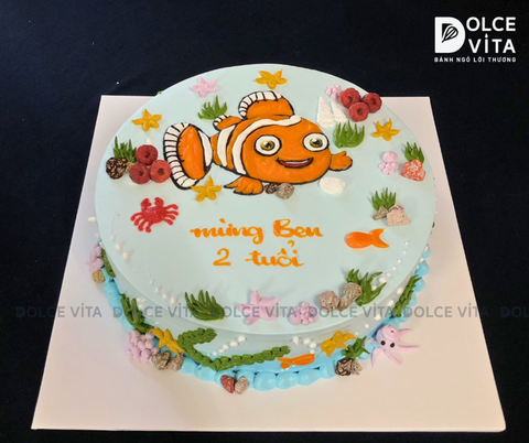 [398] (80) Bánh vẽ cá - đại dương cho bé mê hoạt hình 