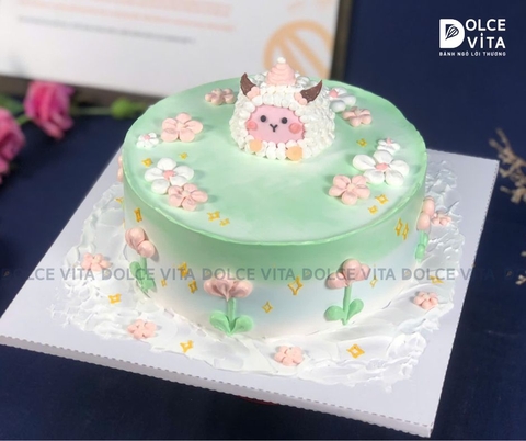 [1574] (70) Bánh kem tạo hình Cừu phù hợp với cung Bạch Dương