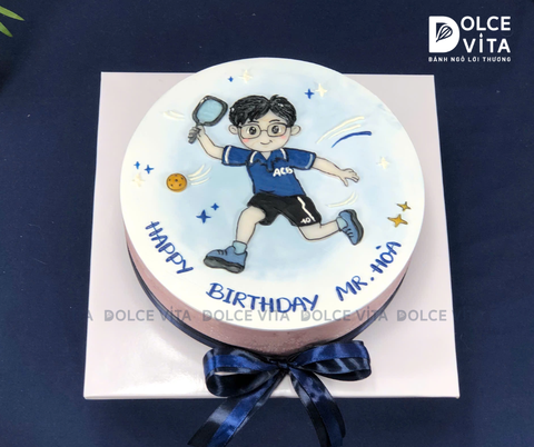[3091] (90) Bánh kem sinh nhật chủ đề Pickleball