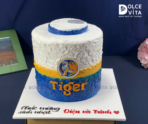 [3171] (200) Bánh Sinh Nhật Tạo Hình Lon Bia Tiger Độc Đáo Cho Phái Nam