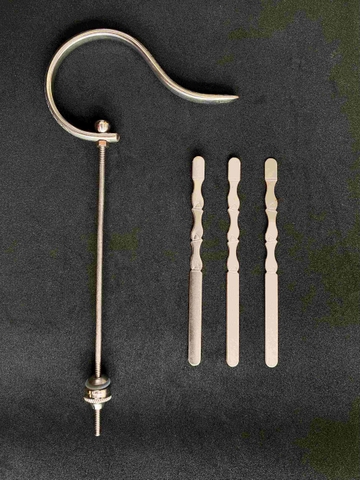 Móc lồng khuyên inox + nẹp đốt trúc cao cấp - cám chim Thúy Tuấn