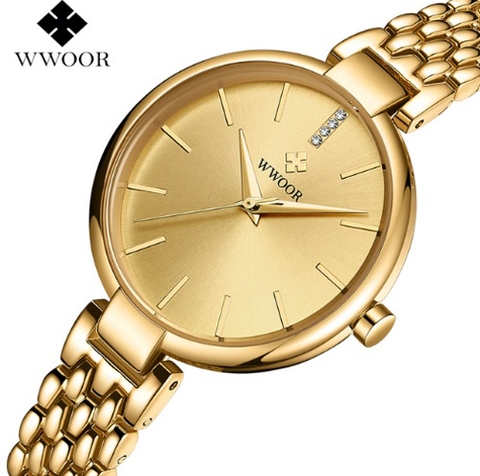 Đồng hồ Wwoor nữ dây thép mỏng siêu đẹp