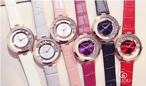 Đồng hồ nữ Guou siêu đẹp siêu mỏng
