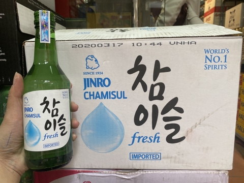 Rượu Soju Fresh Jinro 360ml – Jinro Chamisul Fresh Soju