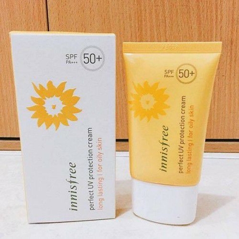 Kem chống nắng INNISFREE Perfect UV Protection Cream long lasting for oily skin Sunblock SPF50+ PA+++ 50ml