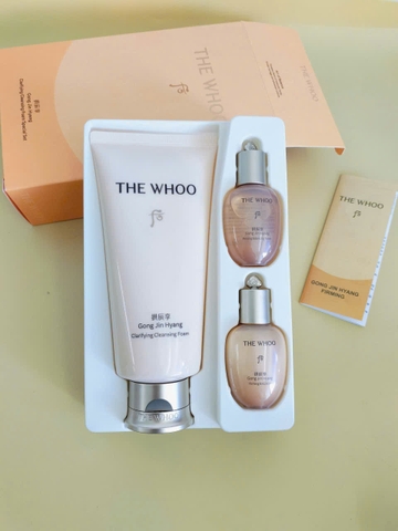 Set sữa rửa mặt Whoo vàng - Whoo GongJin Foam Hoàng cung mẫu mới