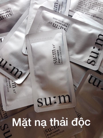 Set 10 gói mặt nạ thải độc sum - SU:M 37 Bright award Bubble - De Mask