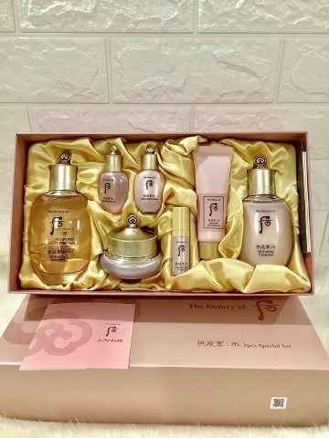 SET DƯỠNG WHOO HỒNG CẤP ẨM CẤP DƯỠNG CHO DA SÁNG HỒNG - WHOO Gongjinhyang Hydrating