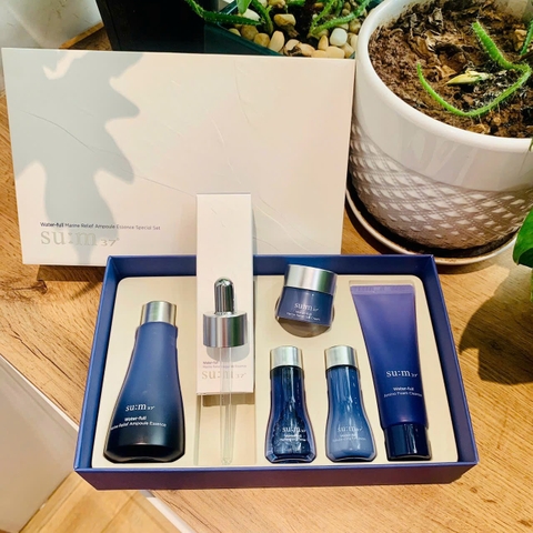 Set Tinh Chất Sum37 Waterfull Marine Relief Ampoule Essence