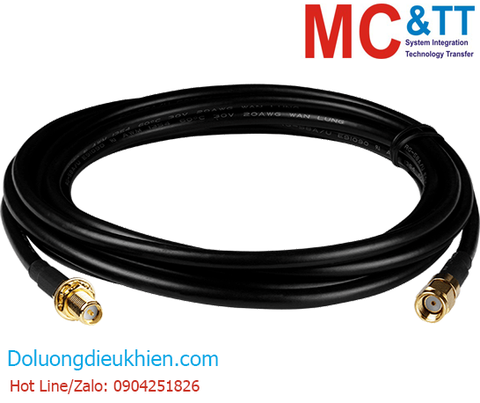 Cáp ăngten RG58A/U 2 đầu RP-SMA Male - RP-SMA Female dài 3M ICP DAS 3S003-1 CR