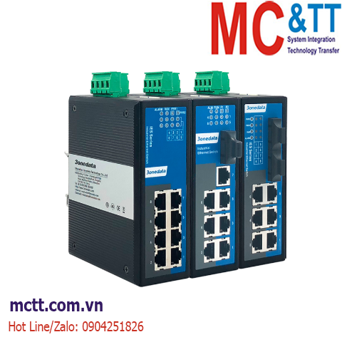 Switch công nghiệp 7 cổng Ethernet + 1 cổng quang (2 sợi quang, Multi-mode, SC, 2KM) 3Onedata IES318-1F(MSC2KM)