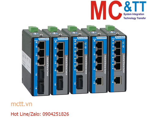 Switch công nghiệp 4 cổng PoE + 1 cổng quang (Single-mode, Dual fiber, SC, 40KM) 3Onedata IES2105-4P1F-S-SC-40KM-P48