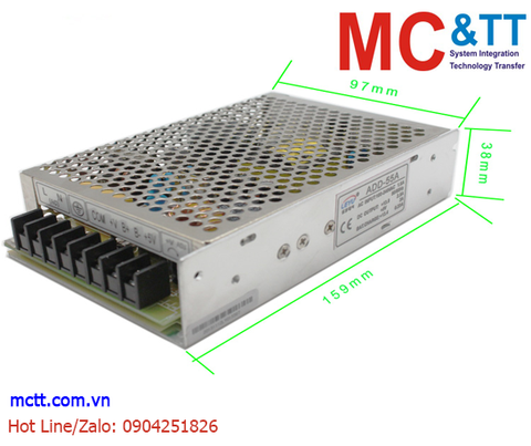 Bộ sạc ắc quy tự động 24VDC 220VAC sang 27.6VDC 3A + 5VDC 3A Leyu ADD-155B