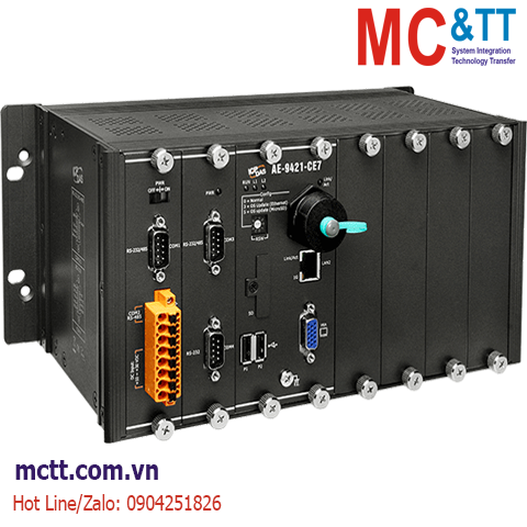 Bộ lập trình nhúng AVEVA Edge PAC 300 tag CPU Cortex-A8 + WinCE 7.0 +4 khe cắm module I/O ICP DAS AE-9421-CE7 CR