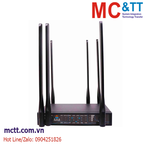 Router công nghiệp 4G/5G VPN, 4*LAN + 1*WAN + Wi-Fi + Dual SIM + GPS Alotcer AR7091