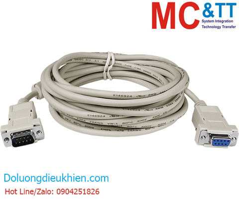 DB9 Male to DB9 Female w/Ferrite Core Cable [RS-232; Pin2, Pin3 and Pin5] ICP DAS CA-0950-3W CR