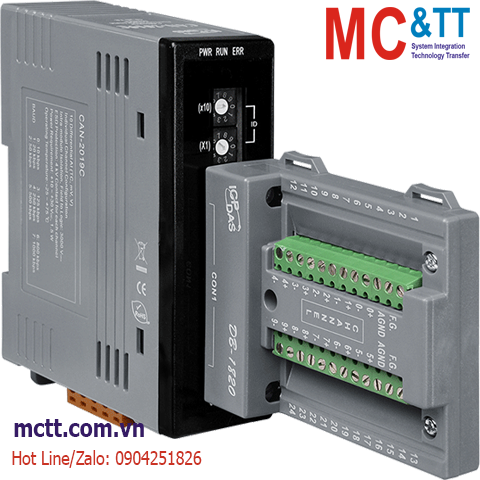 Module CANopen Slave 10 kênh AI Thermocouple ICP DAS CAN-2019C/S CR