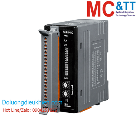 Module CANopen Slave 8 kênh HSC + 8 kênh đầu ra PWM ICP DAS CAN-2088C CR