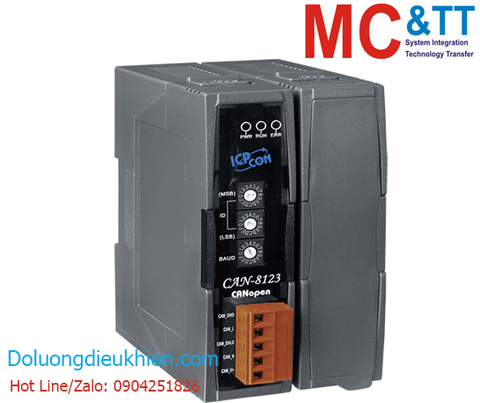 Module CANopen 1 khe cắm module I/O ICP DAS CAN-8123-G CR