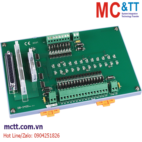 Bo mạch kết nối 24 kênh đầu ra DO ICP DAS DB-24OD/DIN CR