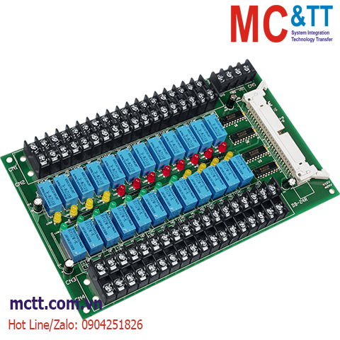 Bo mạch kết nối 24 kênh đầu ra Relay ICP DAS DB-24R/12 CR