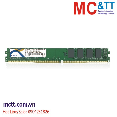 RAM công nghiệp DDR4 VLP DIMM 4GB, 8GB, 16GB 2666MHz Cervoz CIR-S4DVS