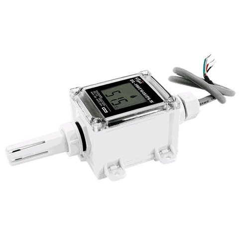Cảm biến đo và hiển thị nhiệt độ + độ ẩm RS-485 Modbus RTU ICP DAS DL-100TM485PS-W CR