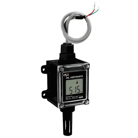 Cảm biến đo và hiển thị nhiệt độ + độ ẩm RS-485 Modbus RTU ICP DAS DL-100TM485S CR