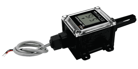 Cảm biến đo và hiển thị nhiệt độ + độ ẩm RS-485 Modbus RTU ICP DAS DL-100TM485S CR