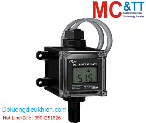 Cảm biến đo nhiệt độ + độ ẩm truyền thông không dây Zigbee ICP DAS DL-100TMS-ZT CR