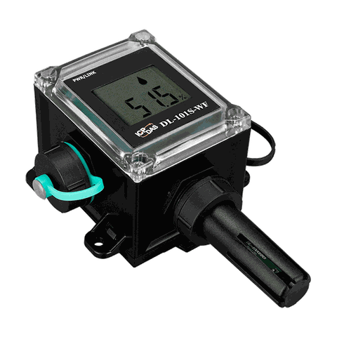 Bộ đo hiển thị và lưu trữ Data Logger nhiệt độ + độ ẩm Wi-Fi Modbus TCP ICP DAS DL-101S-WF CR