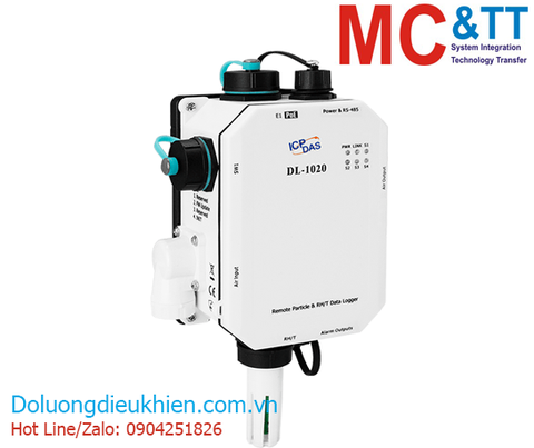 DL-1020 CR: Bộ đo và lưu trữ Data Logger độ bụi PM1/2.5/10 + nhiệt độ + độ ẩm Ethernet Modbus RTU/TCP + MQTT