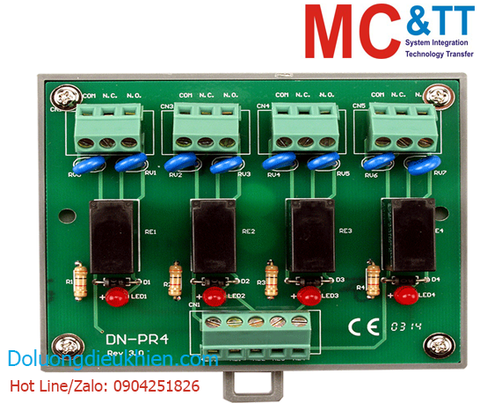 Bo mạch kết nối 4 kênh đầu ra Relay ICP DAS DN-PR4 CR
