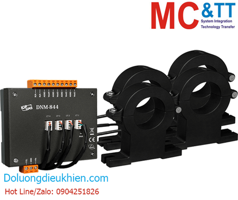 Bộ biến đổi dòng điện (CT) 4 kênh đầu vào 2000A sang tín hiệu tương tự (+/-10VDC) ICP DAS DNM-844-2000A CR