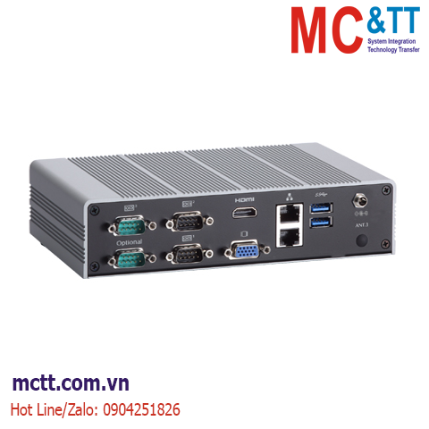 Máy tính công nghiệp không quạt Axiomtek eBOX625-853-FL-DC-N3160 với Celeron N3160, VGA, HDMI, 4 COM, 2 GbE LAN, 4 USB, and 2 PCI Mini Card