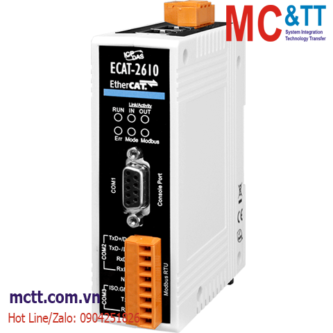Bộ chuyển đổi EtherCAT Slave sang Modbus RTU Master ICP DAS ECAT-2610 CR