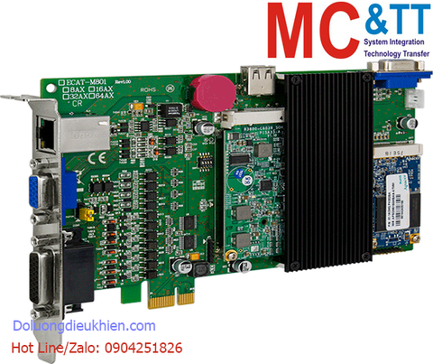 Card PCI Express EtherCAT Master 16 trục + 13 kênh vào/ra số DIO +2 kênh đầu vào Encoder ICP DAS ECAT-M801-16AX CR