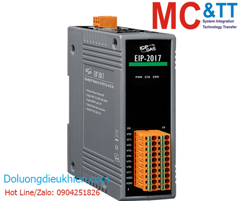 Module EtherNet/IP đầu vào tương tự 8 kênh DIFF / 16 kênh SE ICP DAS EIP-2017 CR