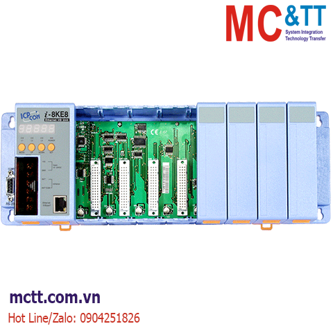 Module RS-485 & Ethernet DCON 8 khe cắm module I/O ICP DAS I-8KE8 CR