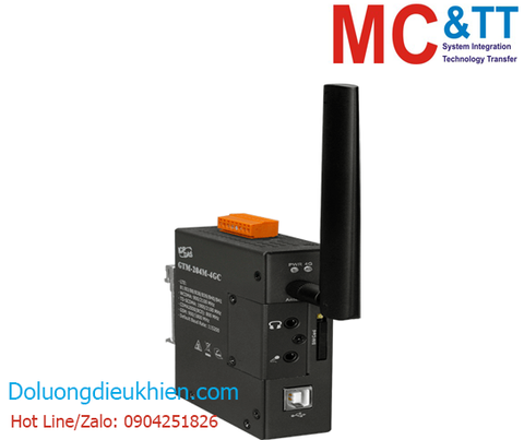 Modem LTE (4G) công nghiệp kết nối RS232/USB ICP DAS GTM-204M-4GC CR