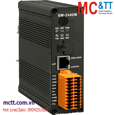Bộ chuyển đổi BACnet/IP sang Modbus RTU ICP DAS GW-2492M CR