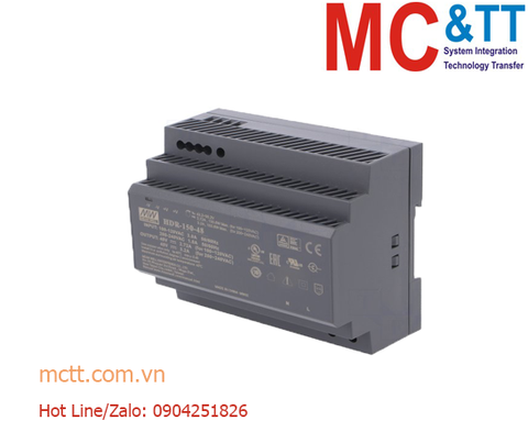 Bộ đổi nguồn Din-Rail 220VAC sang 48VDC 3.2A Mean Well HDR-150-48