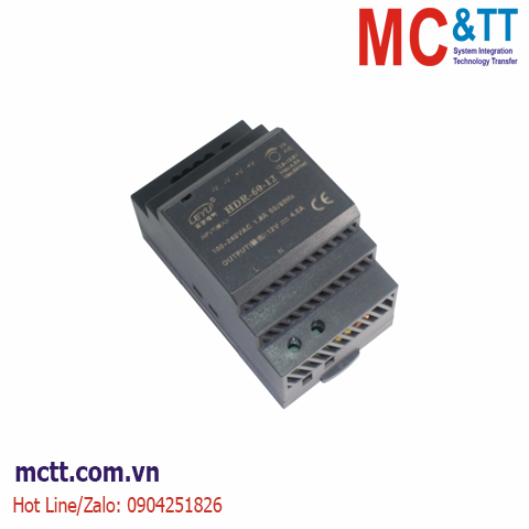 Bộ đổi nguồn AC/DC Din-Rail MCTT-HDR-60-5 32.5W, 5VDC, 6.5A