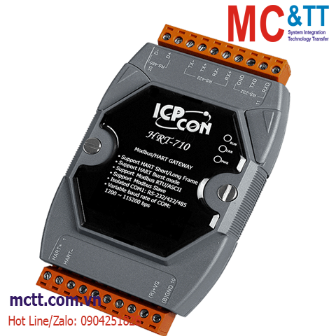 Bộ chuyển đổi Modbus RTU/ASCII sang HART ICP DAS HRT-710 CR