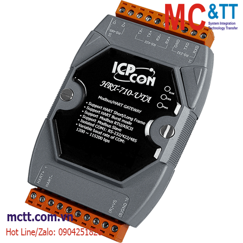 Bộ chuyển đổi RTU/ASCII sang HART ICP DAS HRT-710-UTA CR