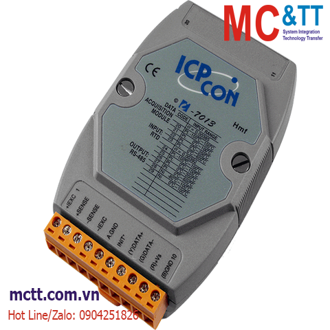 Module RS-485 DCON 1 kênh đầu vào RTD + 2 kênh DO + 1 kênh DI ICP DAS I-7013-G CR