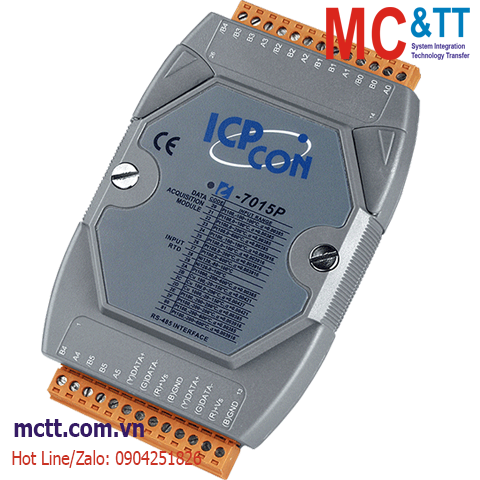 Module RS-485 DCON 6 kênh đầu vào RTD (3 dây) ICP DAS I-7015P-G CR