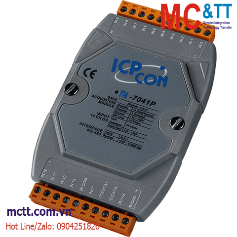 Module RS-485 DCON 14 kênh đầu vào số DI ICP DAS I-7041P-G CR